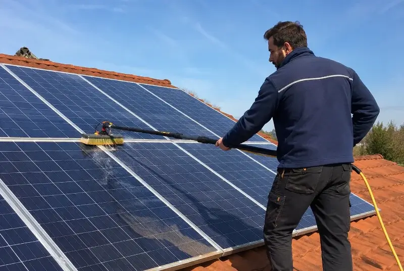 Nettoyage et entretien de panneaux solaires à Valderiès